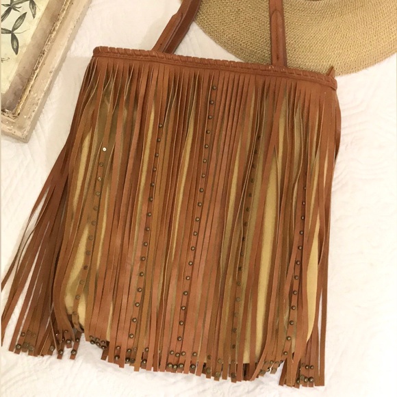 Charming Charlie Ryder Studded Fringe Handbag - Picture 7 of 16